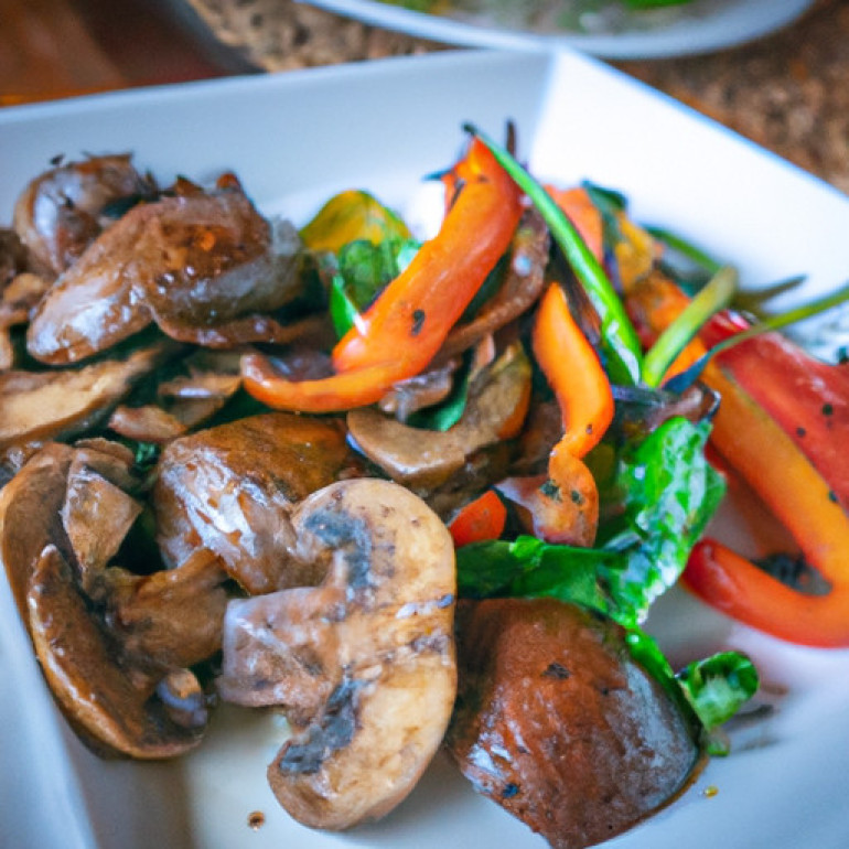 Savory Broiled Portobello with Sautéed Veggies: A Delectable Twist