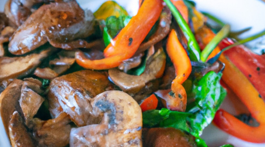 Savory Broiled Portobello with Sautéed Veggies: A Delectable Twist