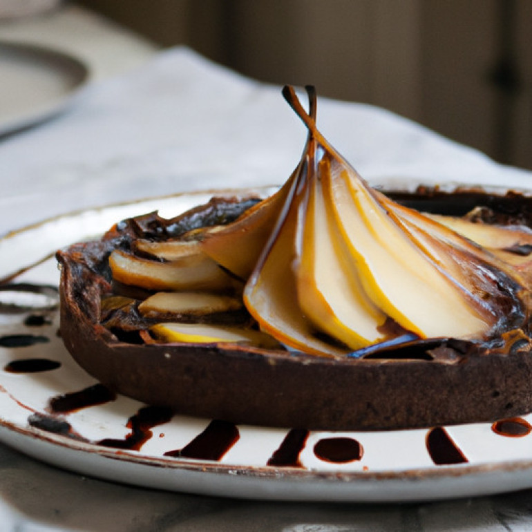 Decadent Chocolate Pear Tart: A Scrumptious Dessert Recipe