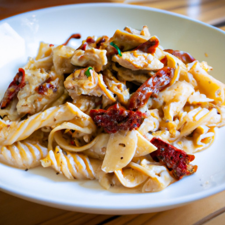 Savory Sun-Dried Tomato Chicken Alfredo: A Flavorful Twist!