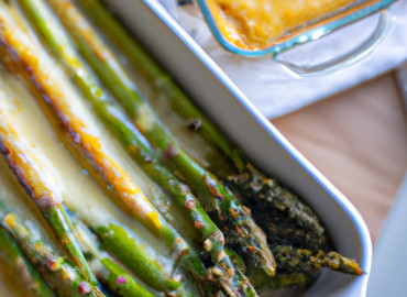 Savory Baked Asparagus with a Cheesy Twist