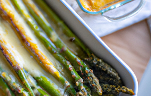 Savory Baked Asparagus with a Cheesy Twist