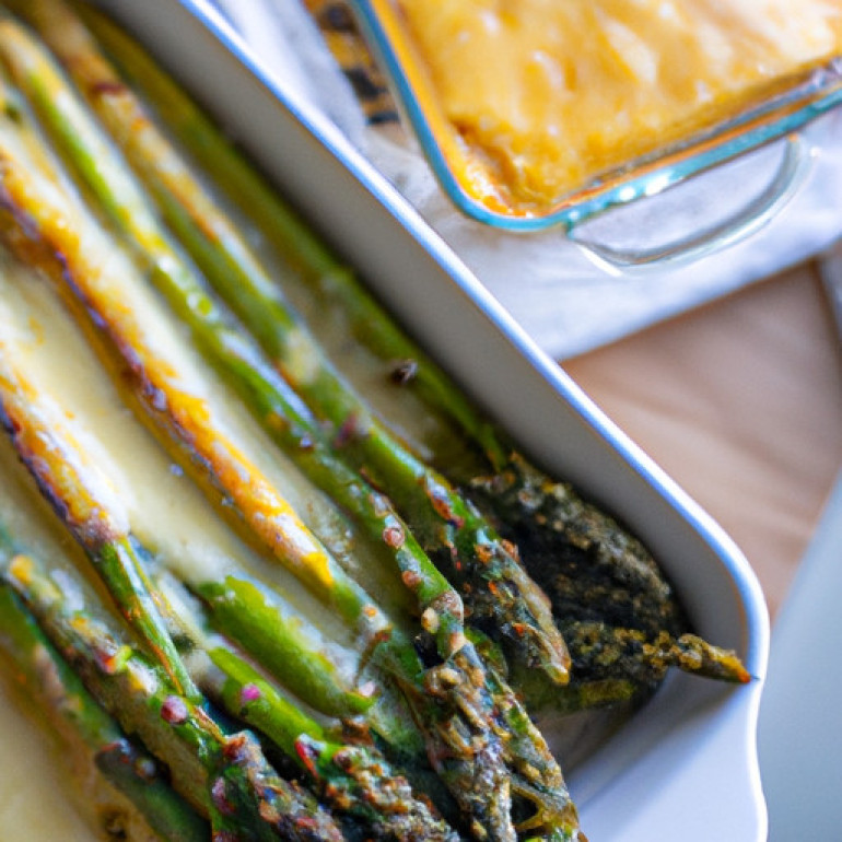 Savory Baked Asparagus with a Cheesy Twist
