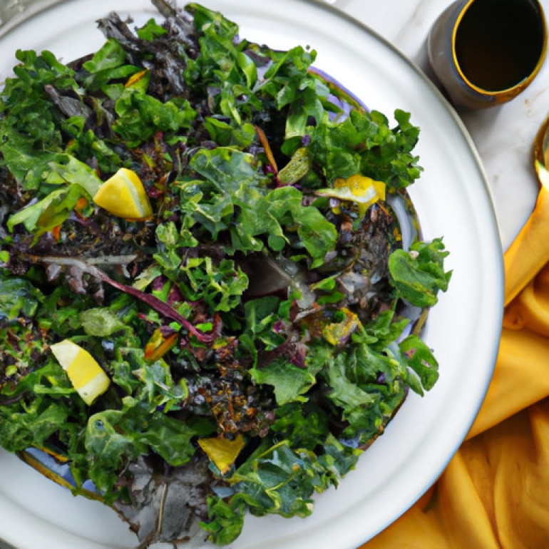 Savory Kale Celebration Salad recipe