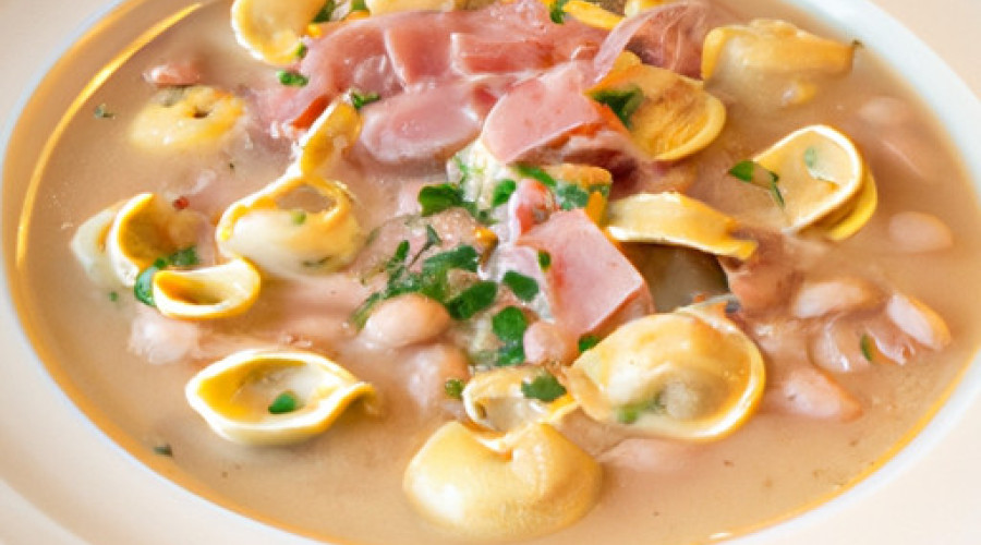 Savory Creamy Ham and Bean Tortellini Soup Recipe