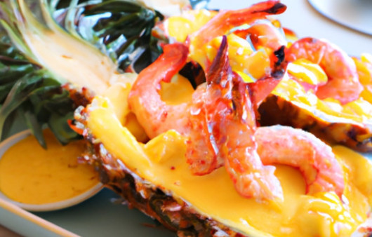 Savory Baked Coconut Shrimp Drizzled with Pineapple Glaze