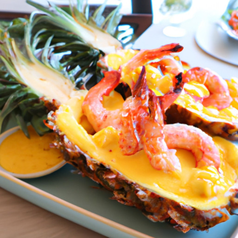 Savory Baked Coconut Shrimp Drizzled with Pineapple Glaze