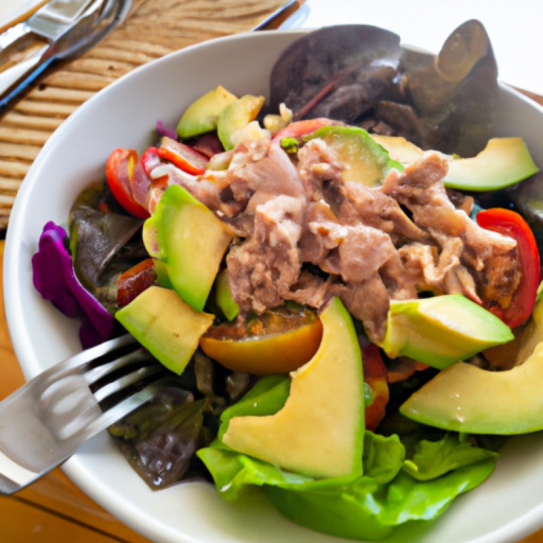 Savory Avocado and Tuna Salad with Fresh Tomatoes