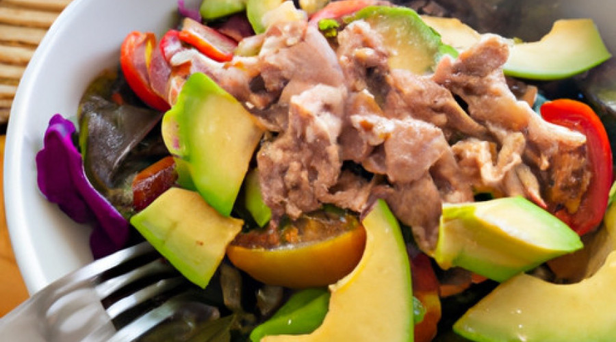 Savory Avocado and Tuna Salad with Fresh Tomatoes