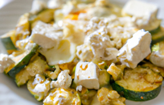 Zesty Zucchini and Feta Scrambled Eggs: A Flavorful Twist