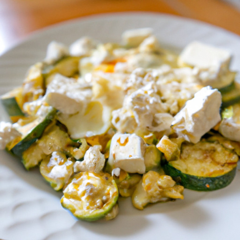 Zesty Zucchini and Feta Scrambled Eggs: A Flavorful Twist