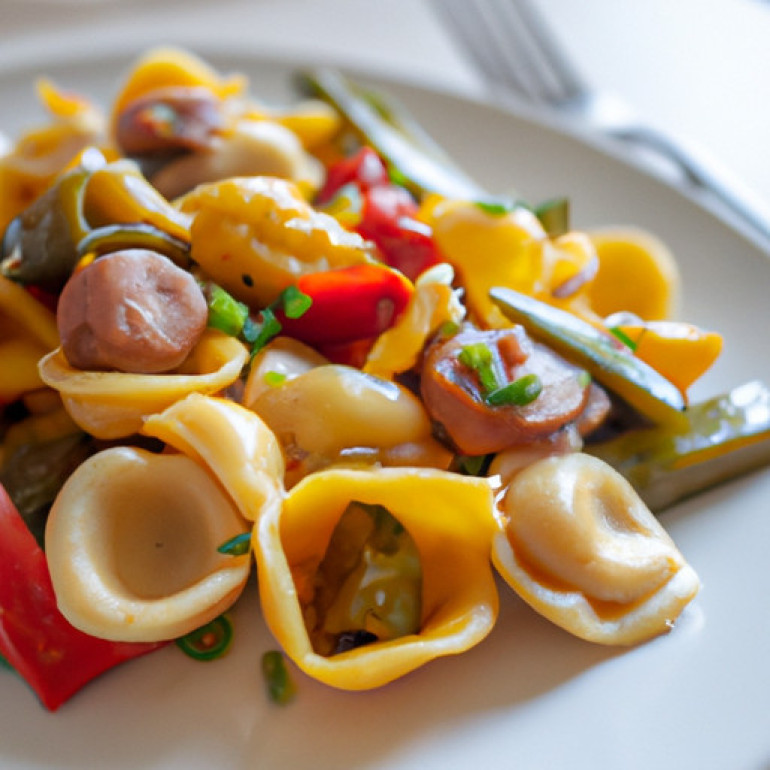 Savory Orecchiette with Fennel, Sausage, and Sweet Peppers Delight