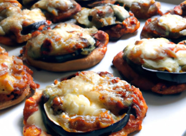 Savory Air Fryer Eggplant Parmesan Pizzas: A Bite-Sized Delight