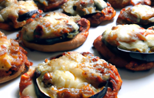 Savory Air Fryer Eggplant Parmesan Pizzas: A Bite-Sized Delight