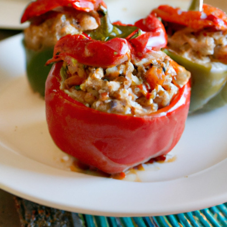 Savory Turkey-Stuffed Peppers: A Delicious Twist!