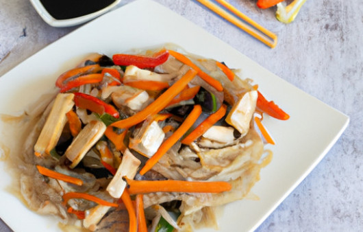 Savor the Ultimate Chicken and Veggie Glass Noodle Stir-Fry