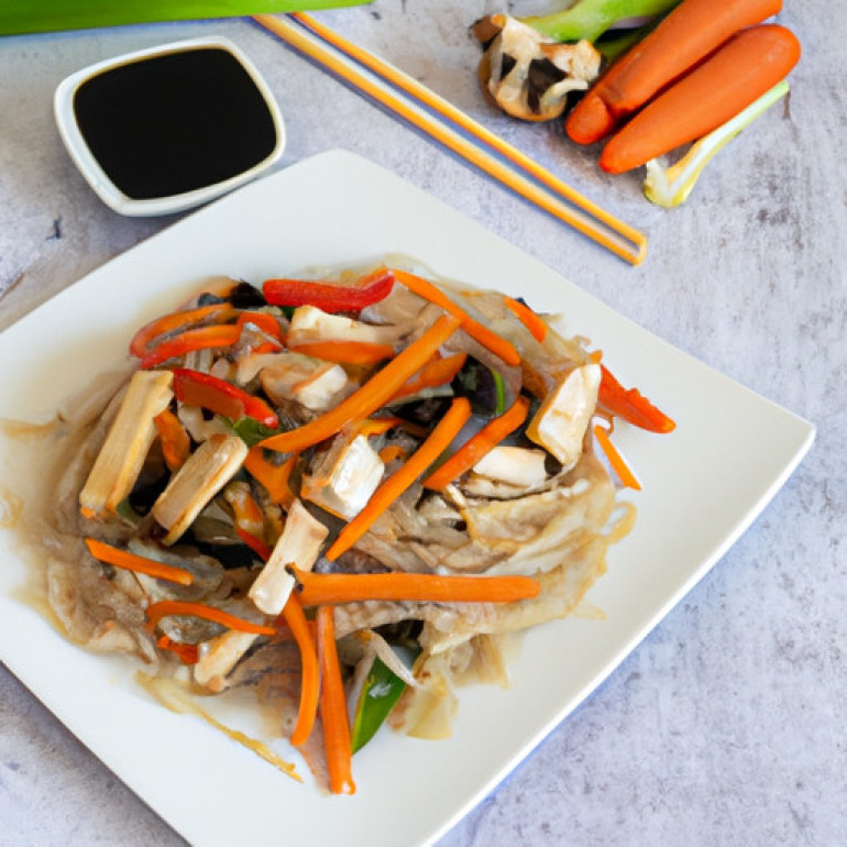 Savor the Ultimate Chicken and Veggie Glass Noodle Stir-Fry