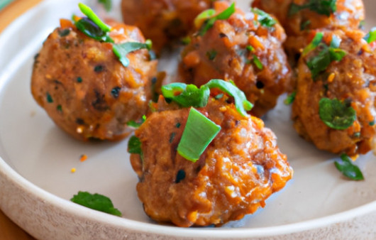 Savory Asian Turkey Meatballs with Zesty Glaze