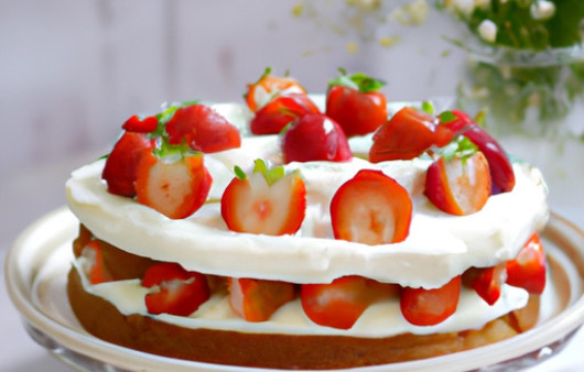Flavorful Strawberry Delight Cake: A Sweet and Airy Treat