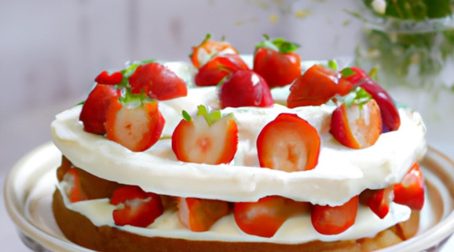 Flavorful Strawberry Delight Cake: A Sweet and Airy Treat