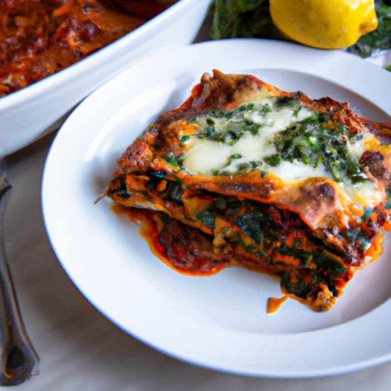 Savory Roasted Veggie and Kale Pasta Bake