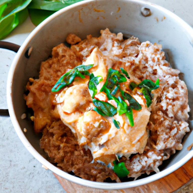 Savory One-Pot Chicken with Brown Rice: A Delectable Meal in a Pot