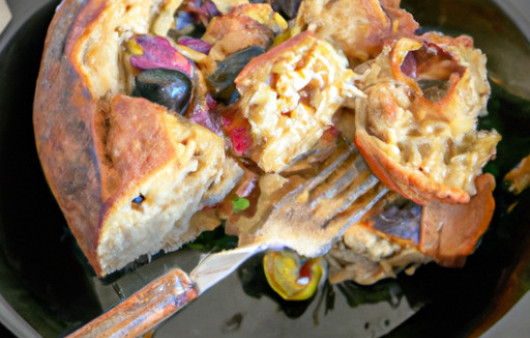 Savory Skillet Olive Bread: A No-Knead Delight