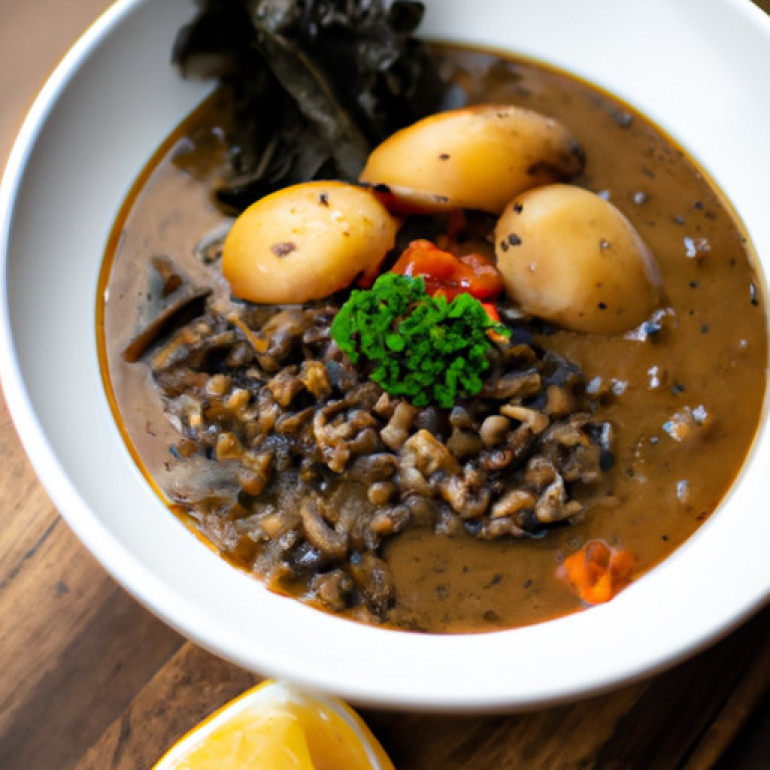 Savory Mushroom Potato Lentil Soup: A Flavorful Delight