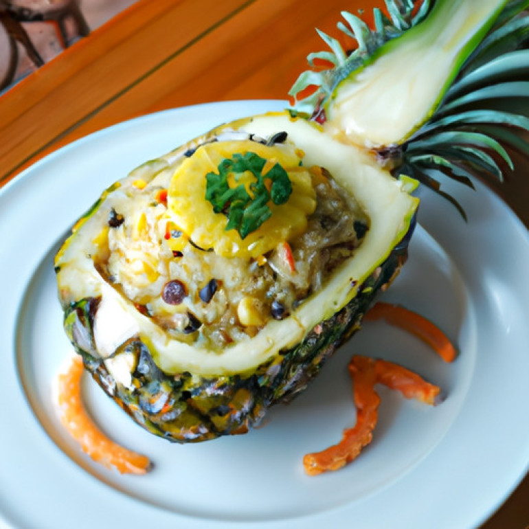 Baked Pineapple Rice: Festive Main Course Recipe