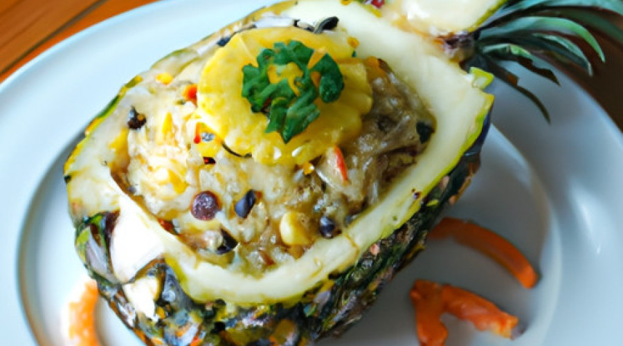 Baked Pineapple Rice: Festive Main Course Recipe
