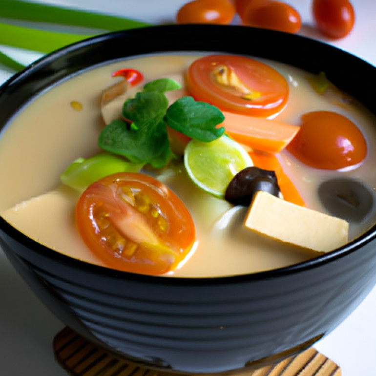 Savor the Richness of Hot & Tangy Tofu Soup