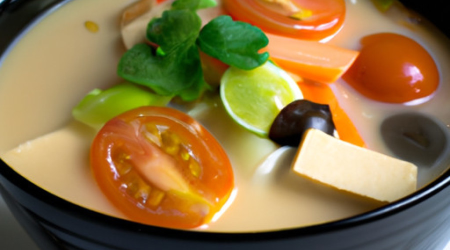 Savor the Richness of Hot & Tangy Tofu Soup