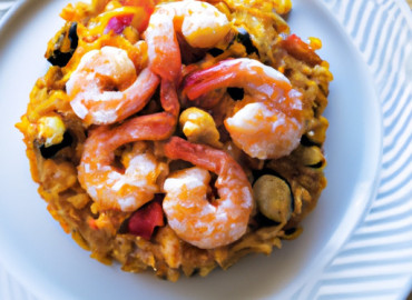 Savory Spanish Rice with Succulent Shrimp: A Delicious Fusion Dish