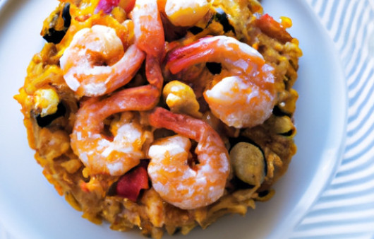Savory Spanish Rice with Succulent Shrimp: A Delicious Fusion Dish