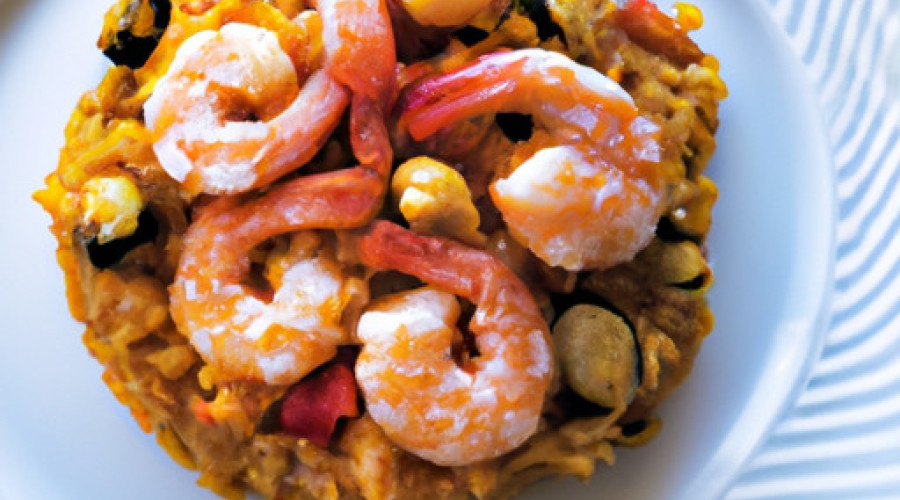 Savory Spanish Rice with Succulent Shrimp: A Delicious Fusion Dish