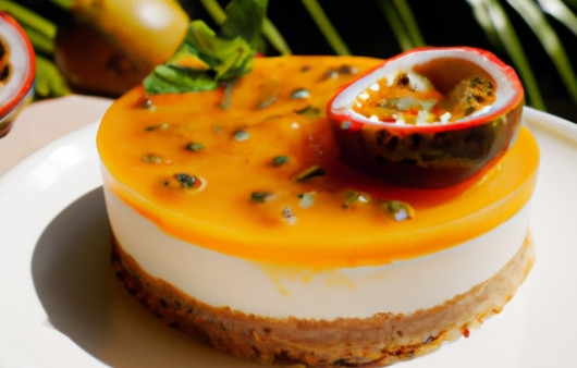 Luscious Mango Passion Fruit Cheesecake: A No-Bake Delight