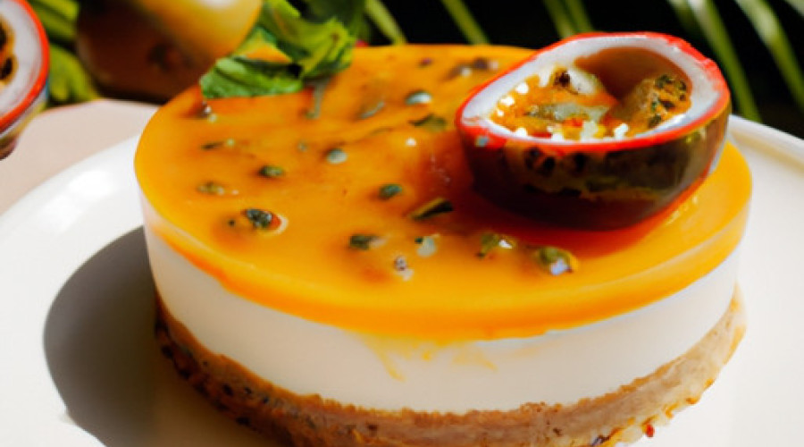 Luscious Mango Passion Fruit Cheesecake: A No-Bake Delight