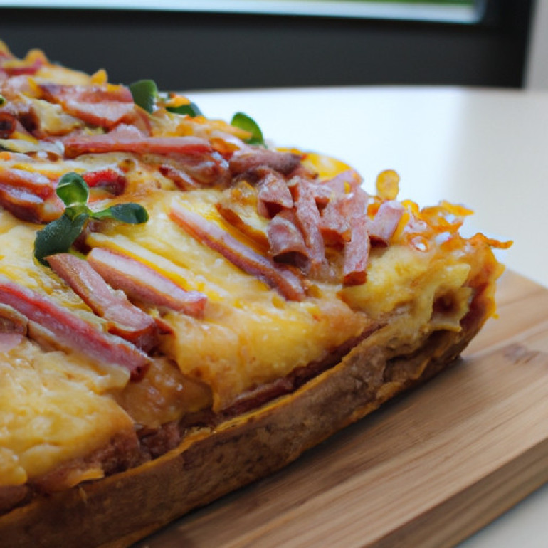 Savory Ham & Cheese Slab Pie Delight