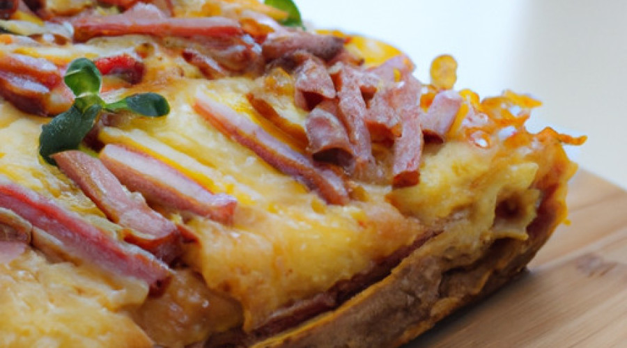 Savory Ham & Cheese Slab Pie Delight