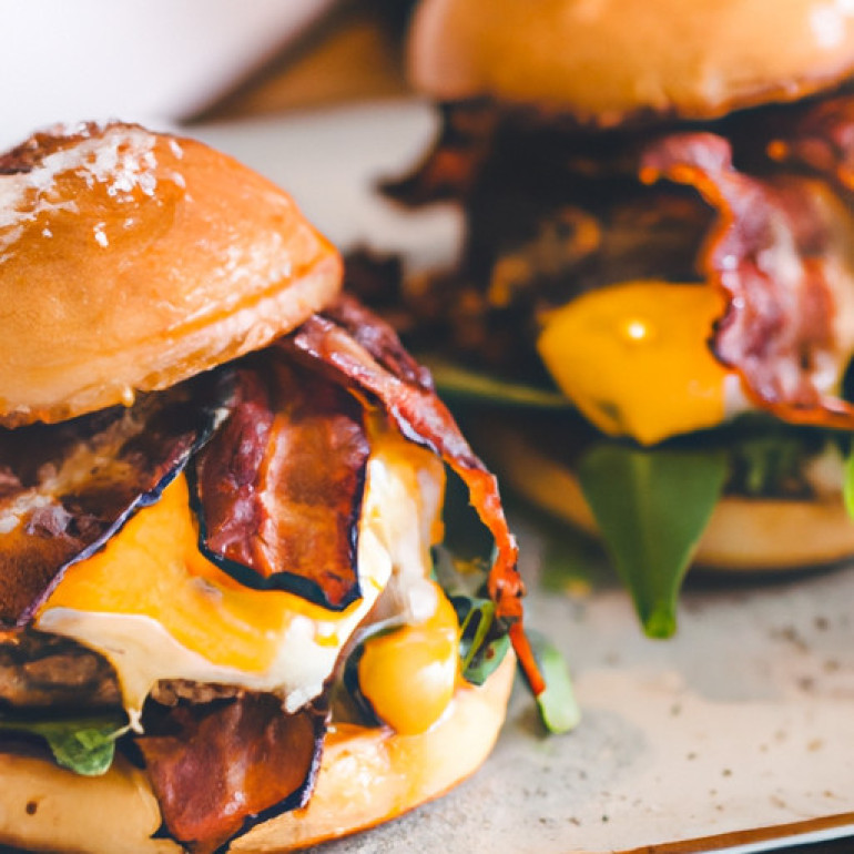 Savory Bacon Egg Cheeseburgers: A Delectable Twist