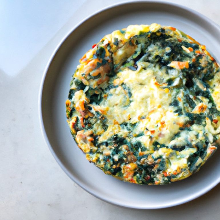 Savory Cheesy Spinach Ramen Frittata Recipe to Delight Taste Buds