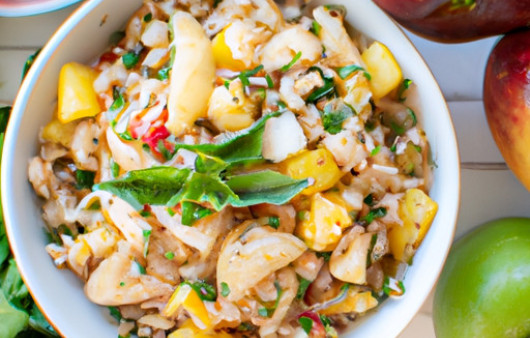 Tropical Barley Delight: A Vibrant Island-Inspired Dish