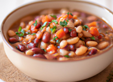 Savor A Hearty Bean Soup with Nutty Wheat Berries