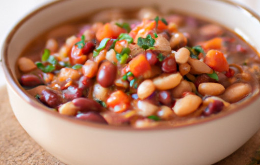 Savor A Hearty Bean Soup with Nutty Wheat Berries