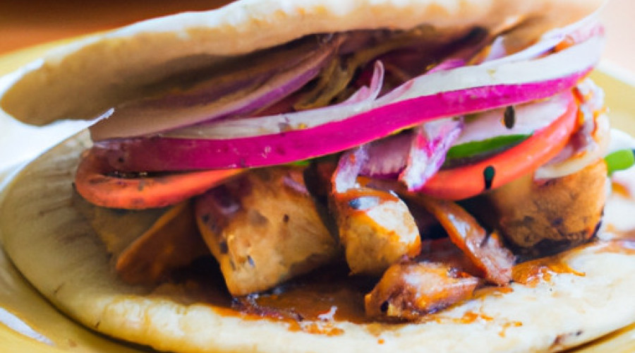 Savory Chipotle Pork Fusion on Naan Bread