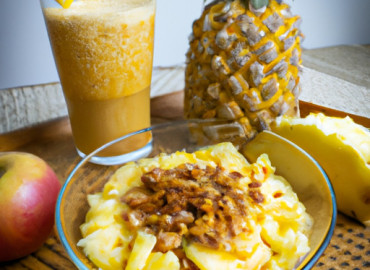Zesty Pineapple Bliss: A Refreshing Crunchy Smoothie Recipe