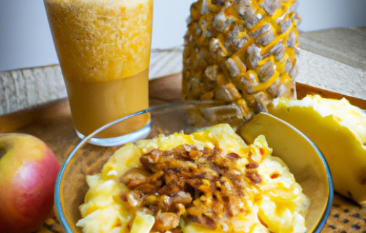 Zesty Pineapple Bliss: A Refreshing Crunchy Smoothie Recipe