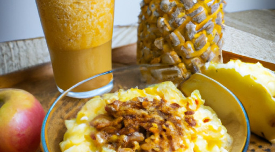 Zesty Pineapple Bliss: A Refreshing Crunchy Smoothie Recipe