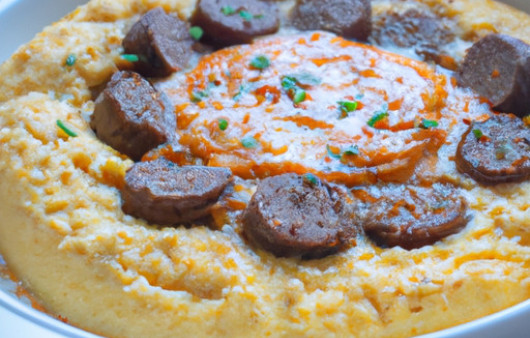 Savory Breakfast Casserole with Grits, Sausage, and Eggs