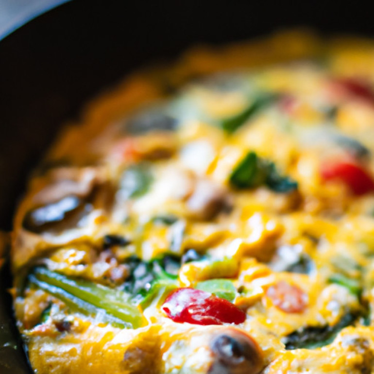 Savor the Ultimate Veggie Frittata in a Cast Iron Skillet